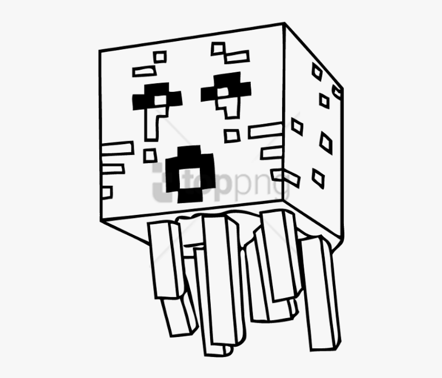 Coloring Pages Drawing Minecraft Png Image With Transparent - Ender Dragon Coloring Minecraft, Png Download, Free Download