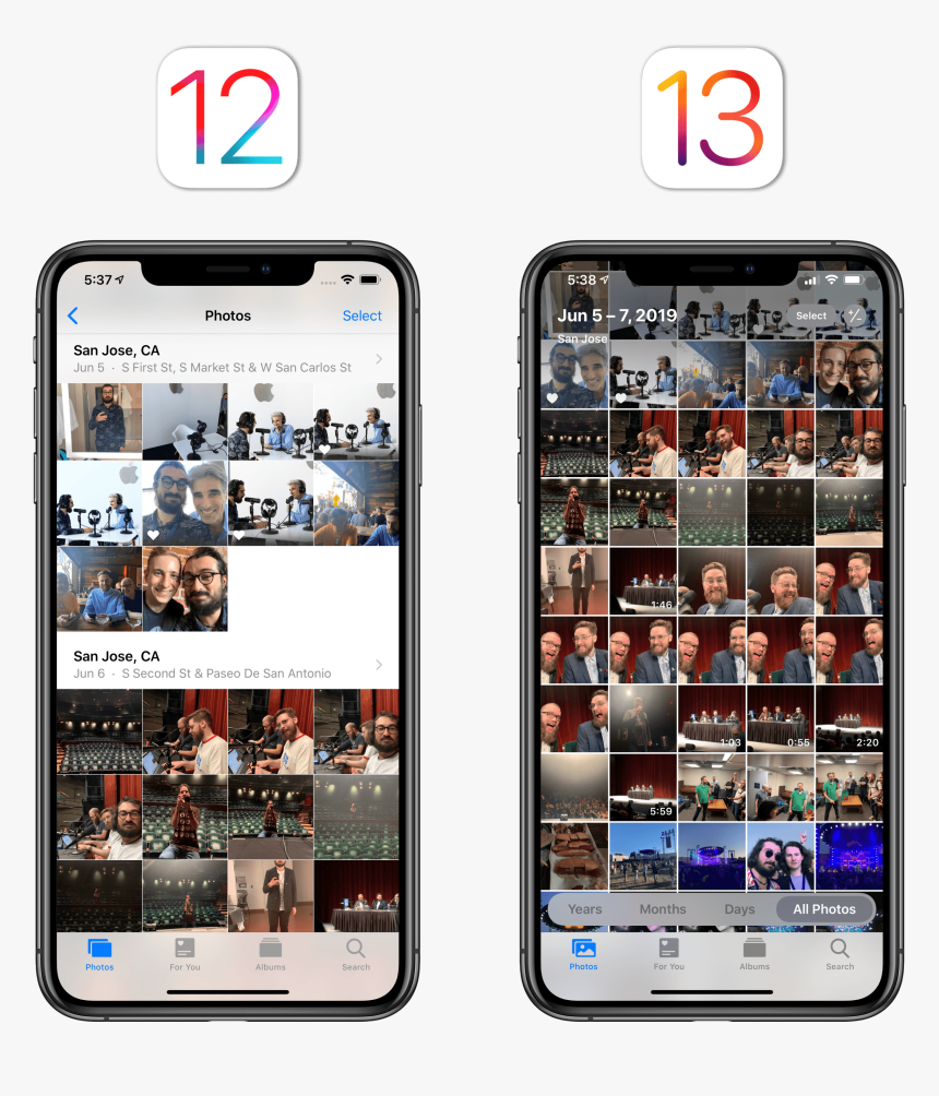 The All Photos View Fits More Photos Onscreen At Once - Iphone, HD Png Download, Free Download