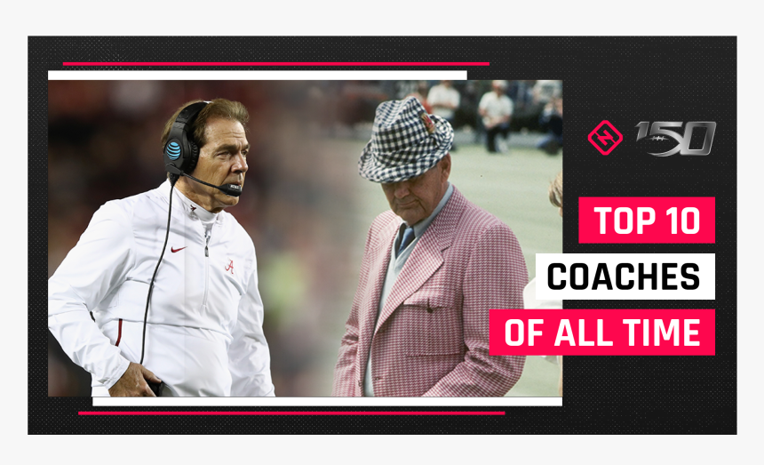 Cfb 150 Top 10 Coaches - Photo Caption, HD Png Download, Free Download