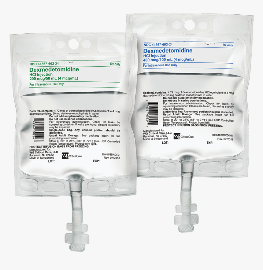 Dexmedetomidine Hcl Injection - Dexmedetomidine Bag, HD Png Download, Free Download