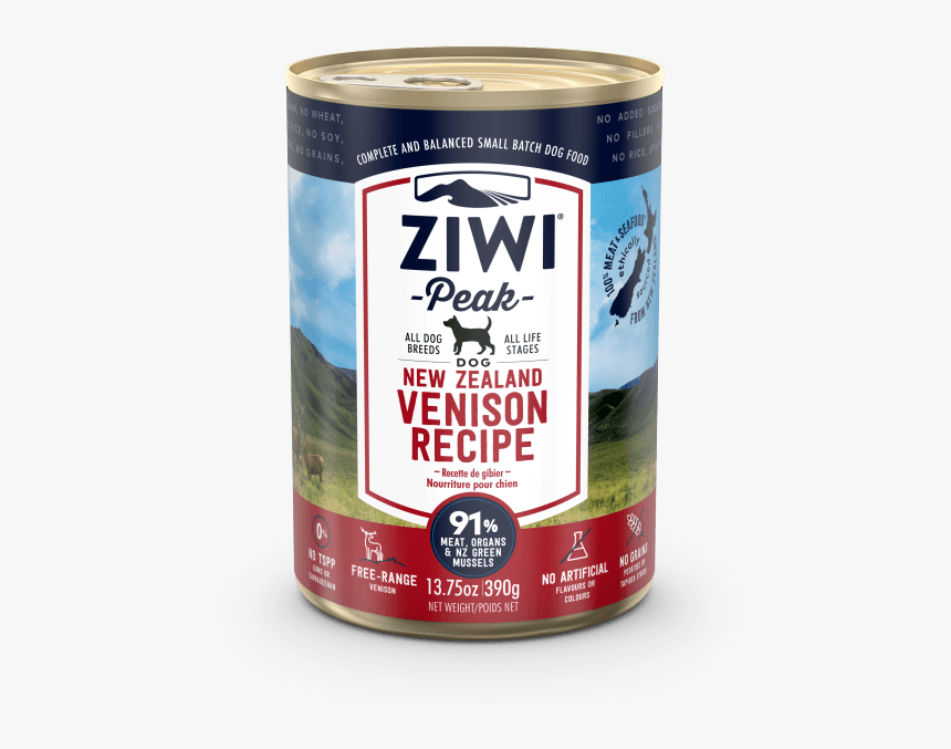Ziwi Peak Venison Dog Can 390g Front View - Ziwipeak, HD Png Download, Free Download