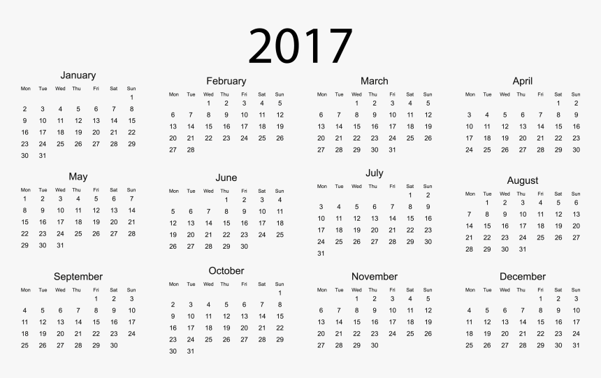 Transparent Png Calendar - 2019 Calendar A4 Size, Png Download, Free Download