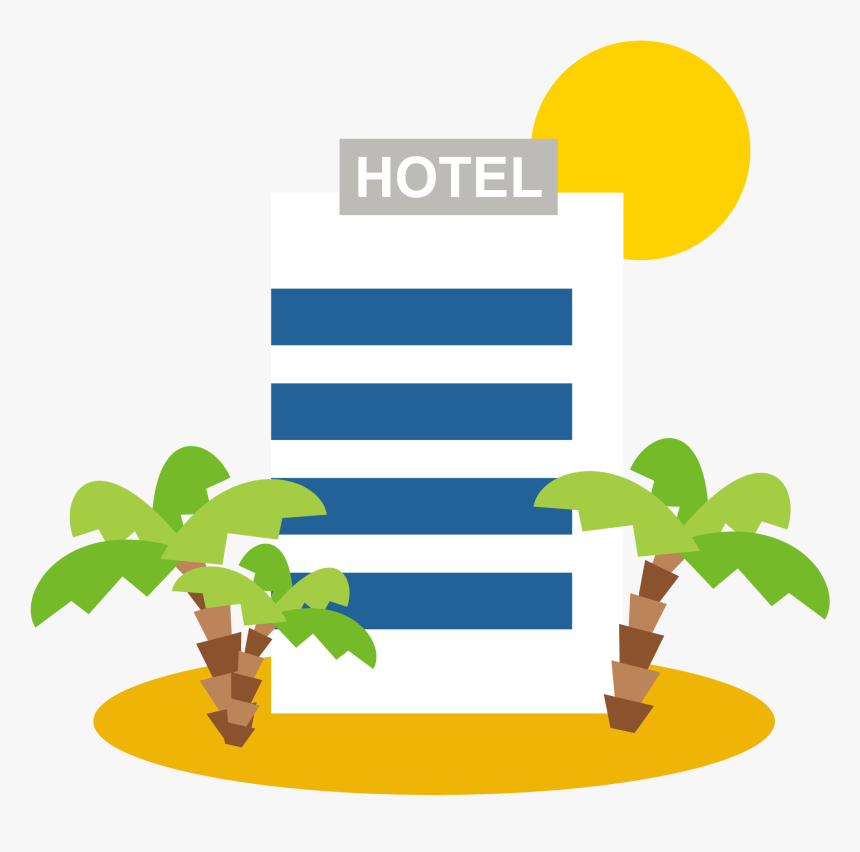 Clip Art Ela Beach Hotel Clipart - Hotel Drawing Png, Transparent Png, Free Download