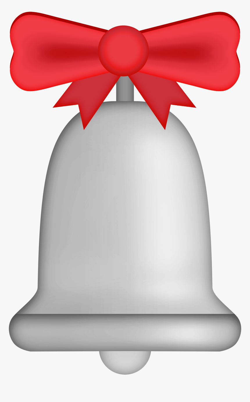 Silver Christmas Bell Png Clip Art, Transparent Png, Free Download