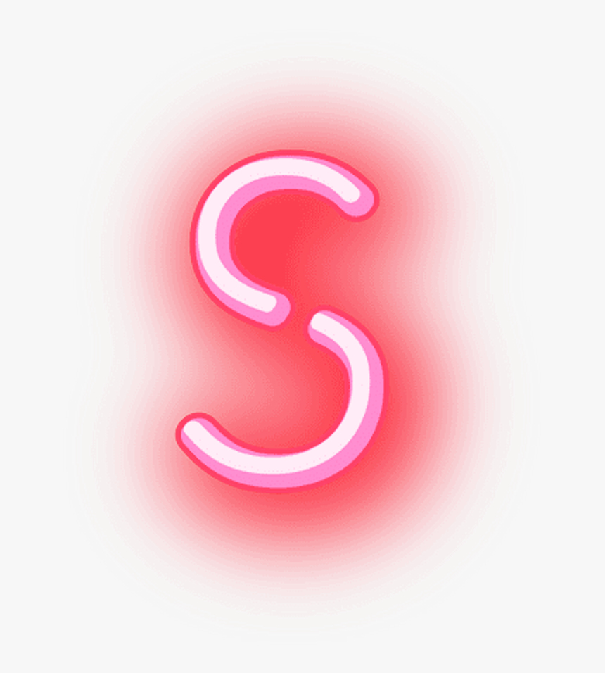 S Letters Neon Glowing Words Ela Grammer Cool Grammer - Letra S En Neon, HD Png Download, Free Download