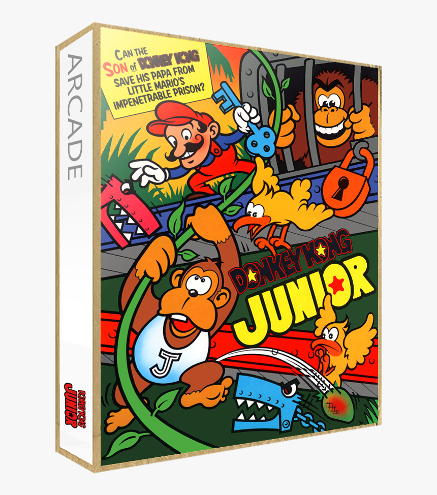 Marquee Donkey Kong Junior - Donkey Kong Jr Mame, HD Png Download, Free Download
