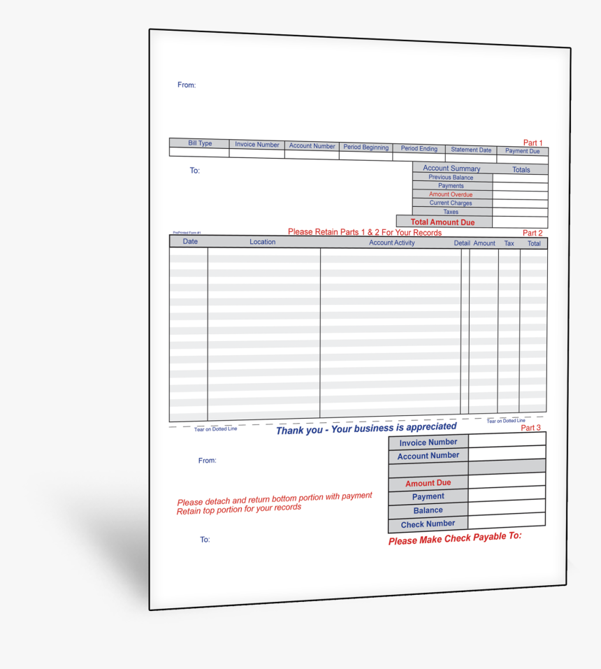 Paper Invoice, HD Png Download, Free Download