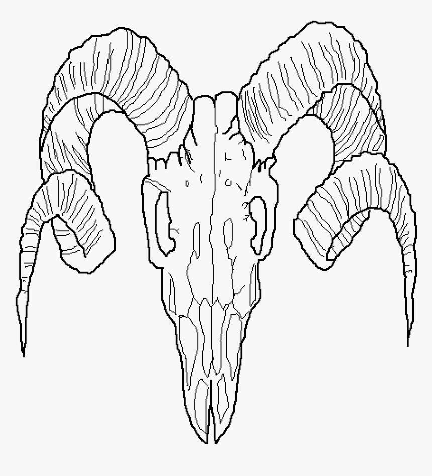 Collection Of Free Drawing Horns Ram Download On Ui - Transparent Horn Line Art, HD Png Download, Free Download