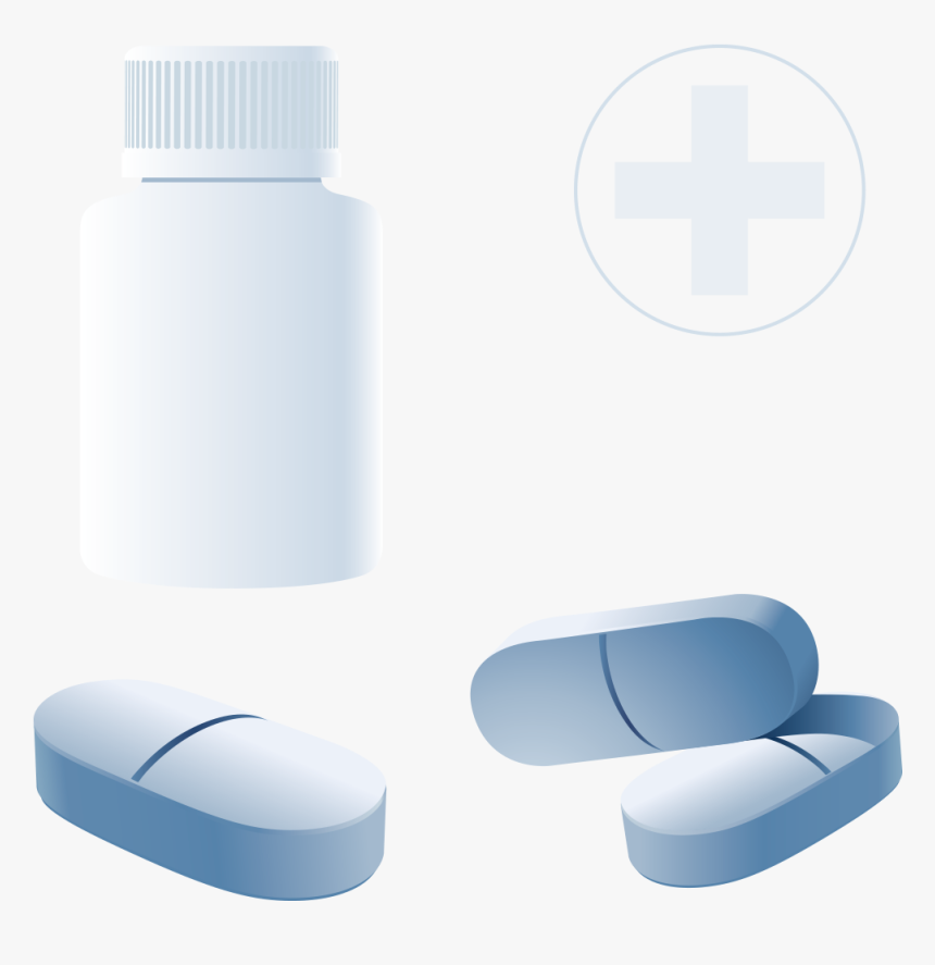 Bottle And Blue Pills Png Download - Plastic Bottle, Transparent Png, Free Download