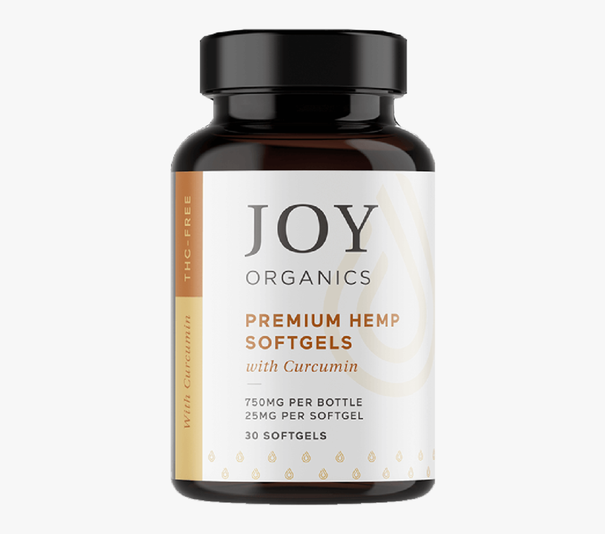 Joy Organics Soft Gels - Joy Organics Softgels With Curcumin, HD Png Download, Free Download