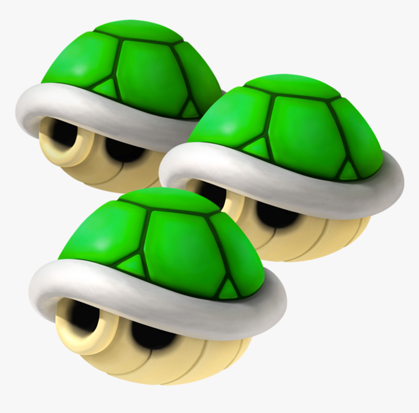 Green Shell Png - Mario Kart Triple Green Shell, Transparent Png, Free Download