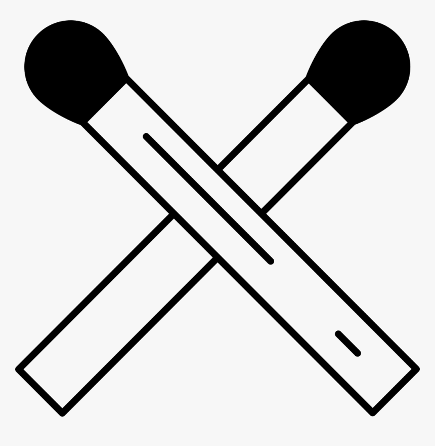 Matchstick Cross - Baseball Bat Coloring Pages, HD Png Download, Free Download