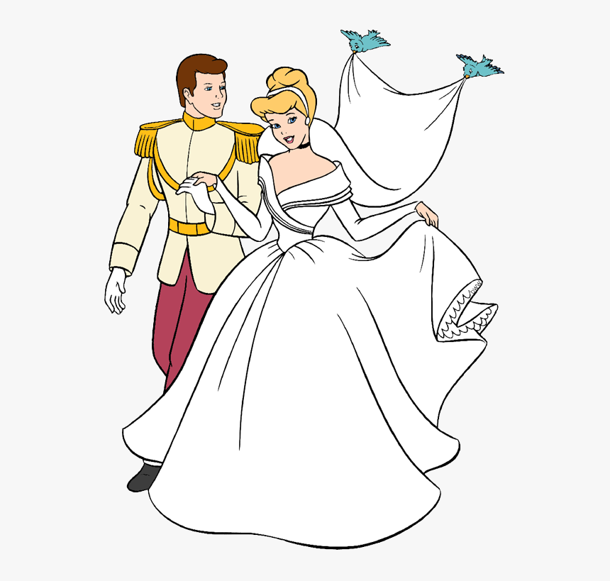 Cinderella And Prince Wedding, HD Png Download, Free Download