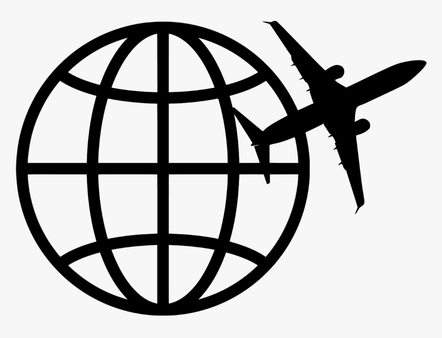 Travel, Logo, Airplane, World, Icon, Trip, Agency - Icon Vector Globe Png, Transparent Png, Free Download