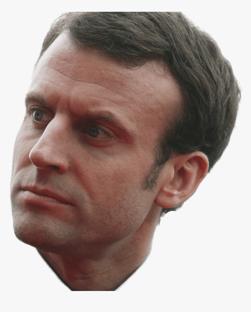 Transparent Side Face Clipart - Macron Clipart, HD Png Download, Free Download