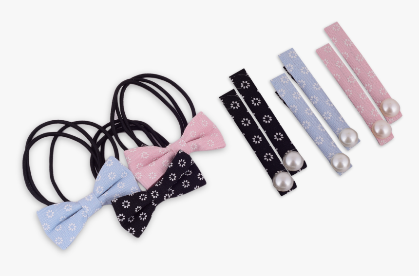 Flower Power Hair Clip And Band Set 3 Pcs - Clothes Hanger, HD Png Download, Free Download