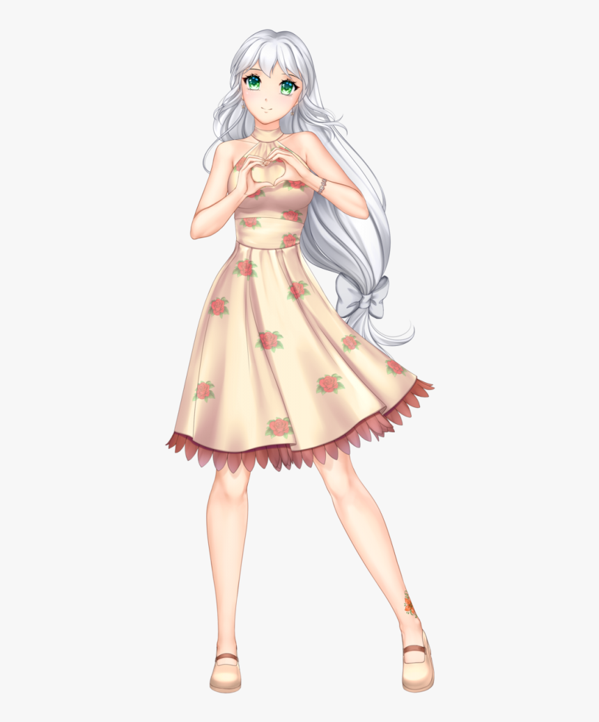 Transparent Anime Girl Hair Png - Beautiful Long Hair Anime Girl, Png Download, Free Download