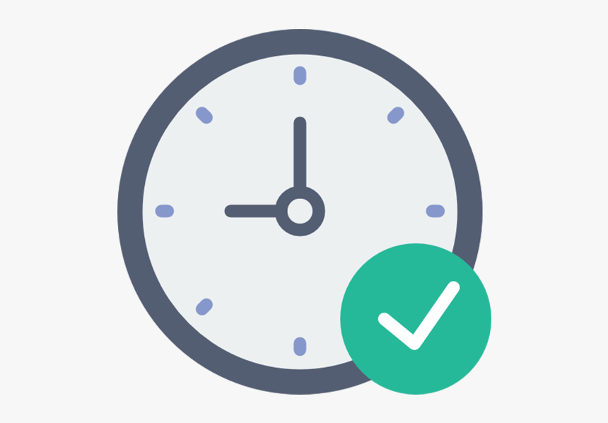 Clock With A Green Tick Icon - Free Up Time Icon, HD Png Download, Free Download