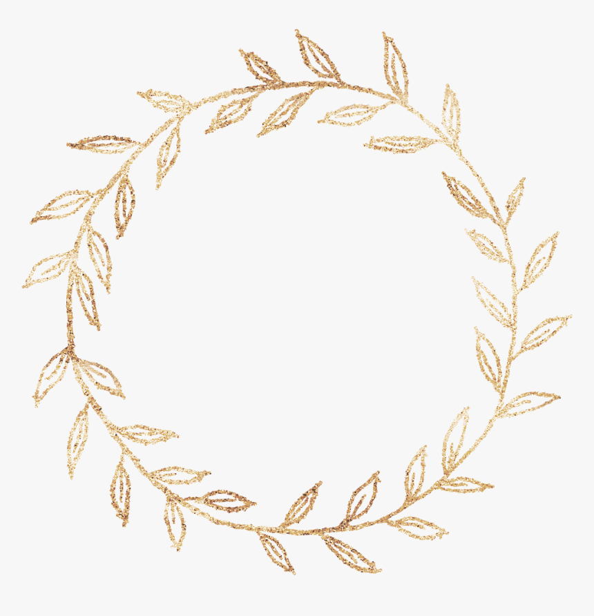 #golden #gold #circles #corcle #round #roundborders - Golden Circle Glitter Png, Transparent Png, Free Download