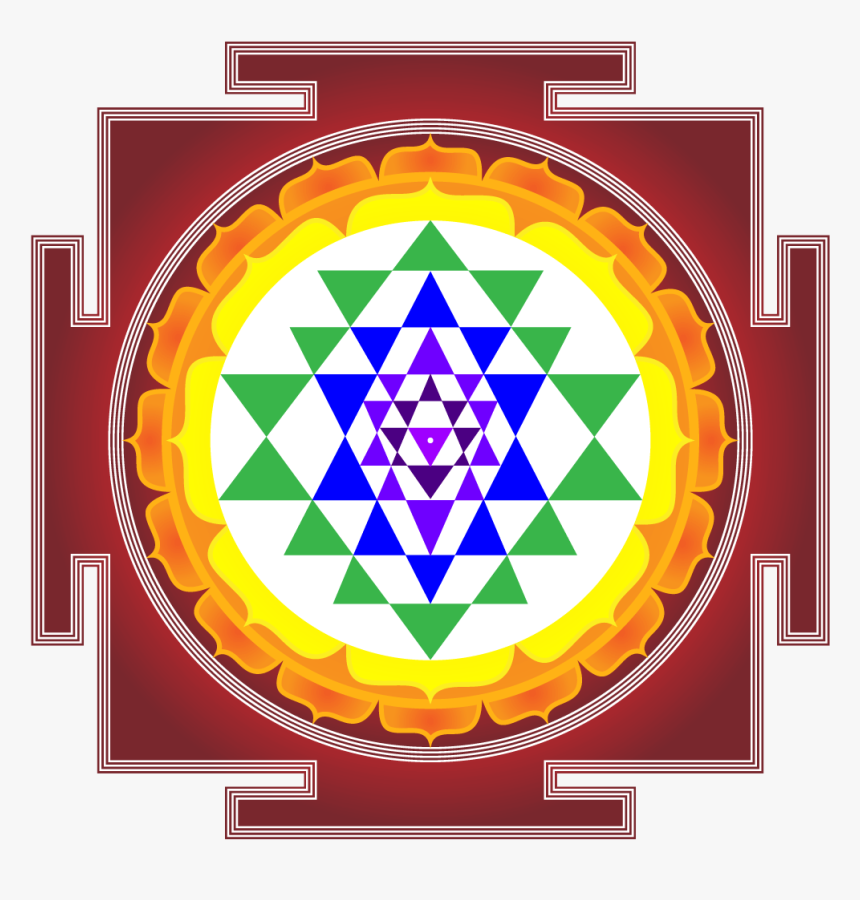 Sri Yantra Color Tattoo, HD Png Download, Free Download
