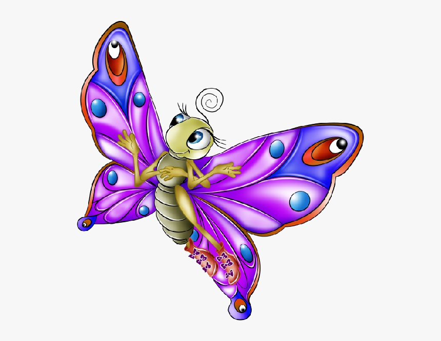 Butterfly Cartoon Transparent Background, HD Png Download, Free Download