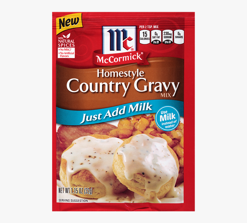 Homestyle Country Gravy Mix - Mccormick Homestyle Country Gravy Mix, HD Png Download, Free Download