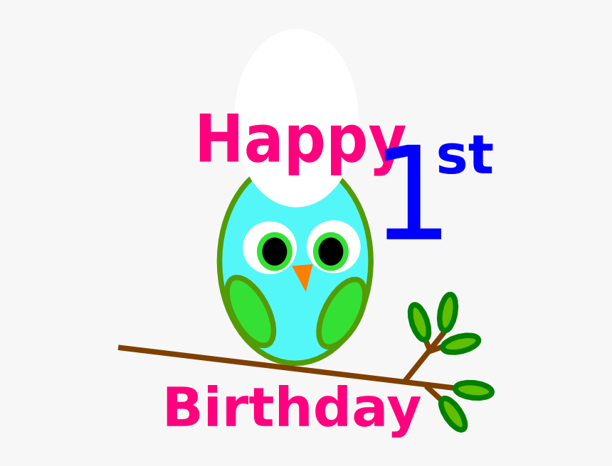 1st Birthday Owls Clip Art, HD Png Download, Free Download