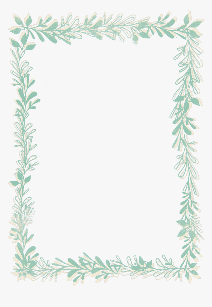 Picture Frames, Watercolor Painting, Paint, Picture - Watercolor Leaf Frames Png, Transparent Png, Free Download