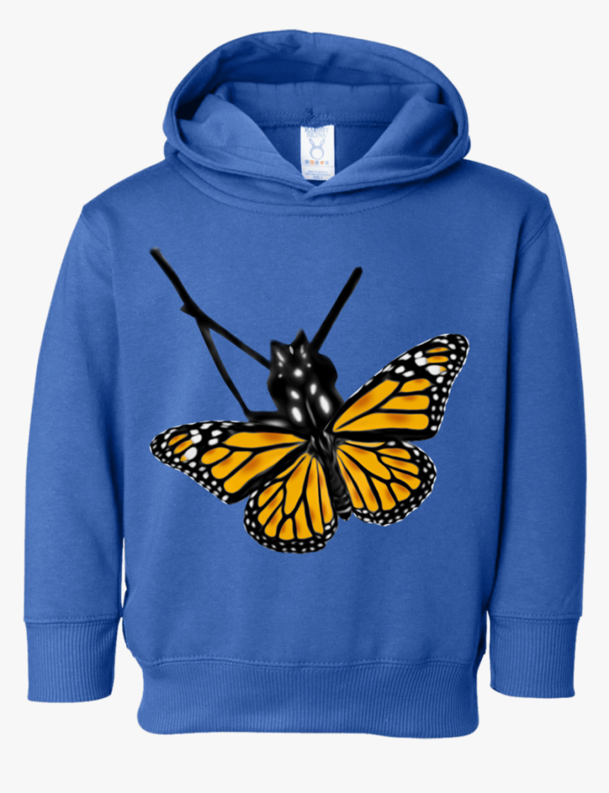 Monarch Butterfly Cartoon Printed Toddler Fleece Hoodie - Angangueo, HD Png Download, Free Download