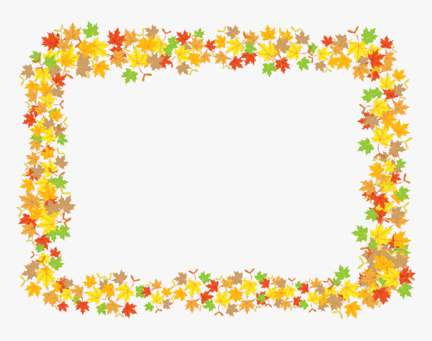 Leaf Frame - Thanksgiving Frame Transparent Background, HD Png Download, Free Download