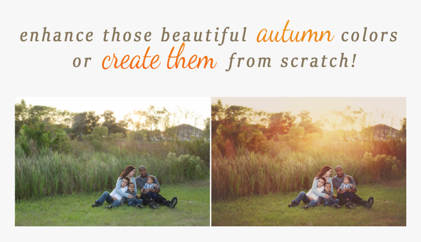 Enhance Those Beautiful Autumn Colors Or Create Them - Autumn Actions, HD Png Download, Free Download