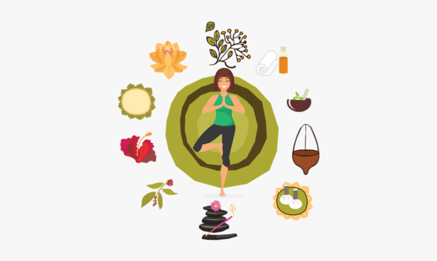 Go Through Ayurveda To Release Your Stress - Illustration, HD Png Download, Free Download