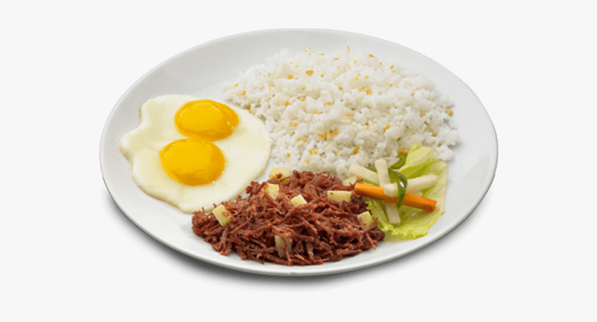 Corned Beef Plate - Corned Beef Breakfast With Rice And Egg, HD Png Download, Free Download