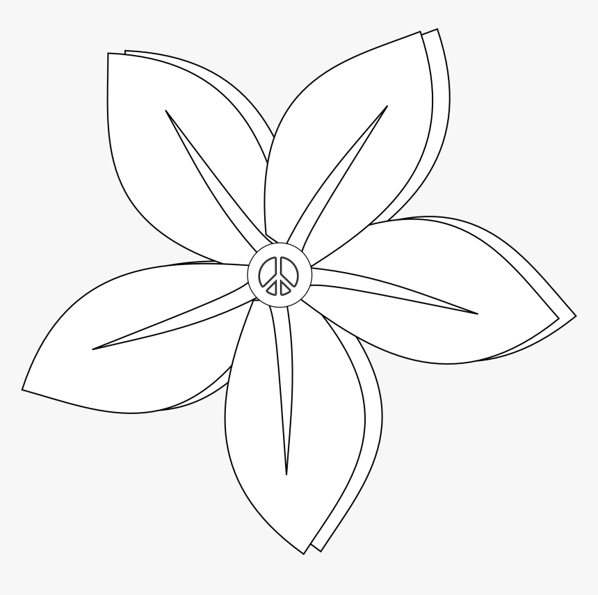 Black And White Floral Tattoos Cliparts Co Flowers - Flower Vector Png White, Transparent Png, Free Download