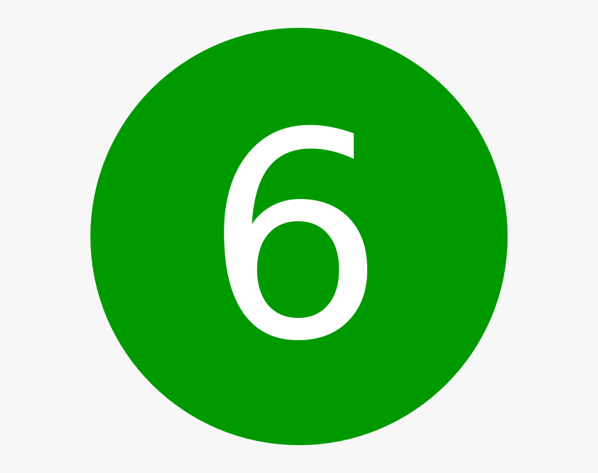 Number 6, Green, Round Svg Clip Arts - Otp Smartbank Logo, HD Png Download, Free Download