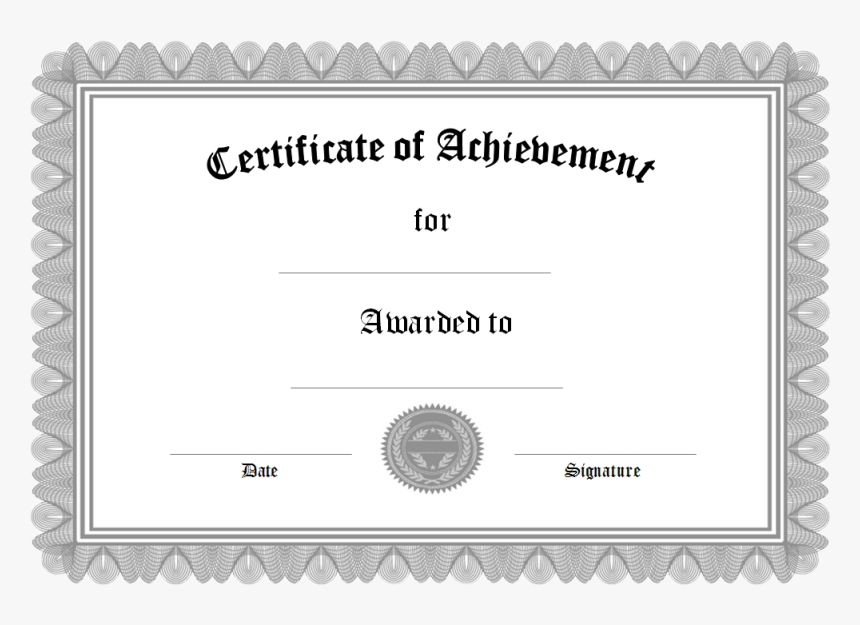 Certificate Image Transparent, HD Png Download, Free Download