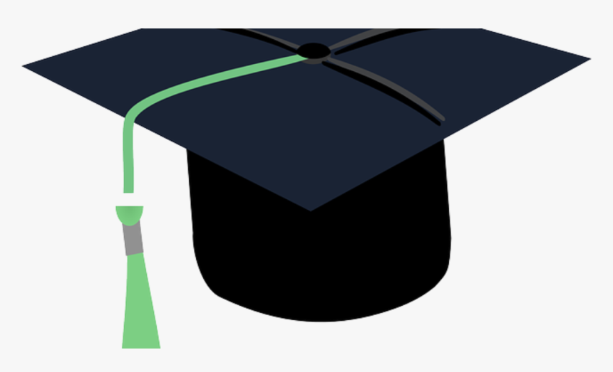 Graduation Cap Green Tassel, HD Png Download, Free Download