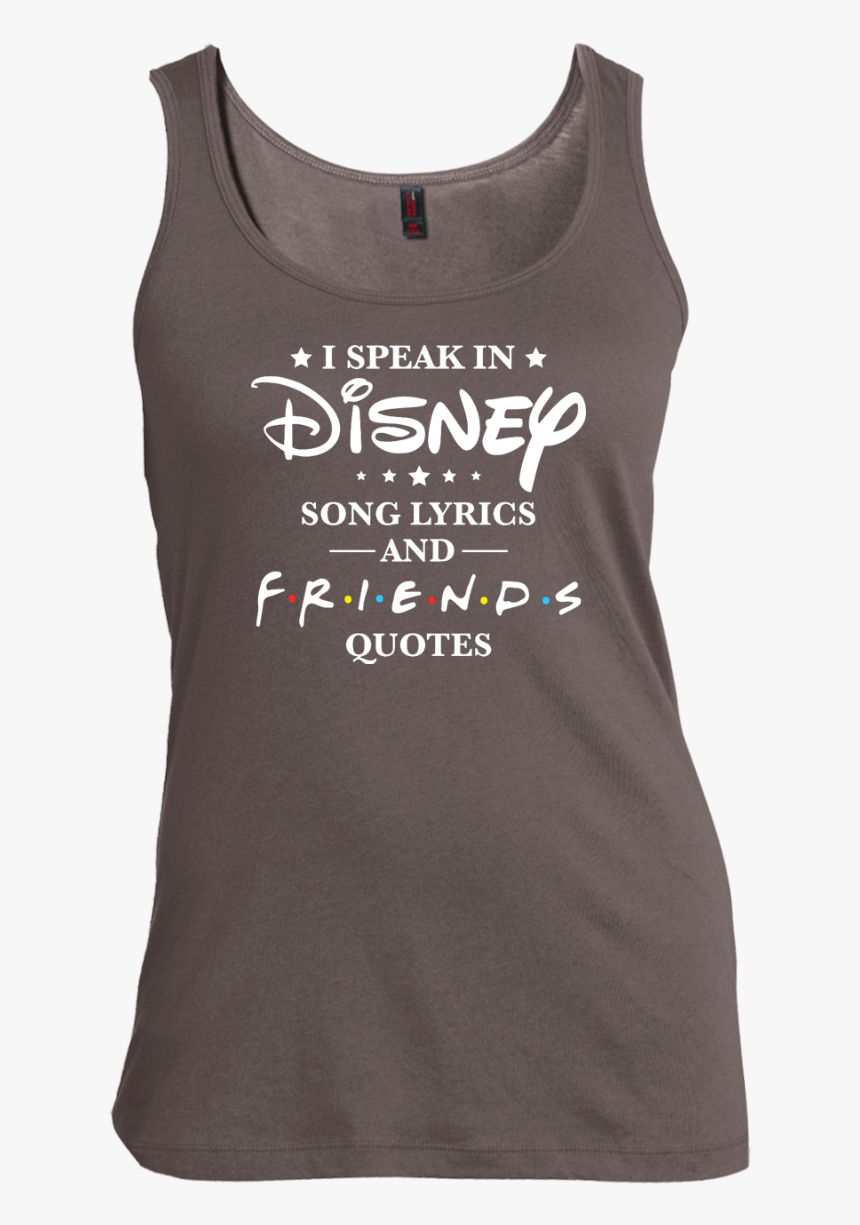I Speak Disney Song Lyrics And Friends Quotes Tank - Active Tank, HD Png Download, Free Download