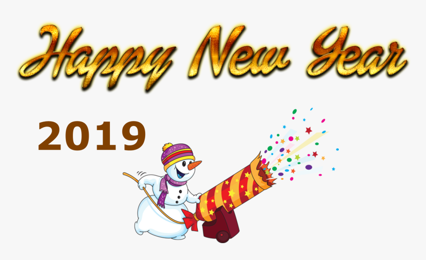 Happy New Year 2019 Png Free Image Download - Cartoon, Transparent Png, Free Download