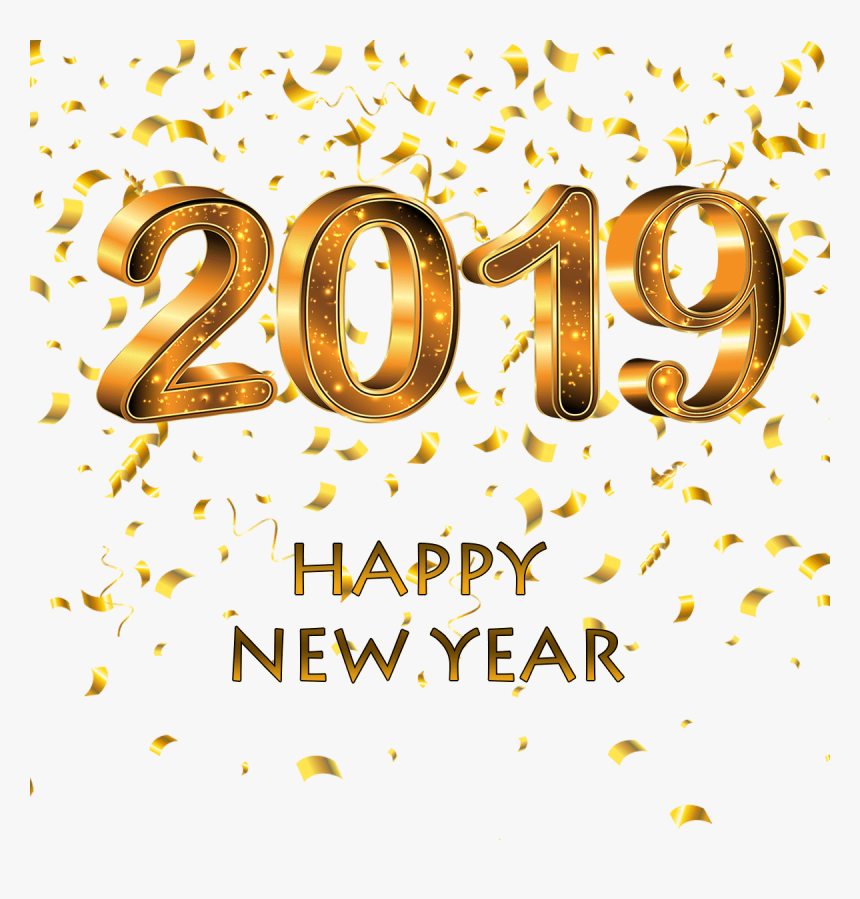 Transparent Happy New Year Gold Png - Png Happy New Year 2019, Png Download, Free Download