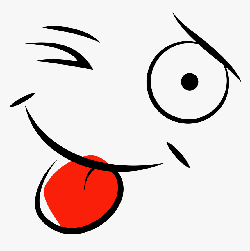 Cartoon Wink Emoticon Comics Smiley - Smiley Cartoon, HD Png Download, Free Download