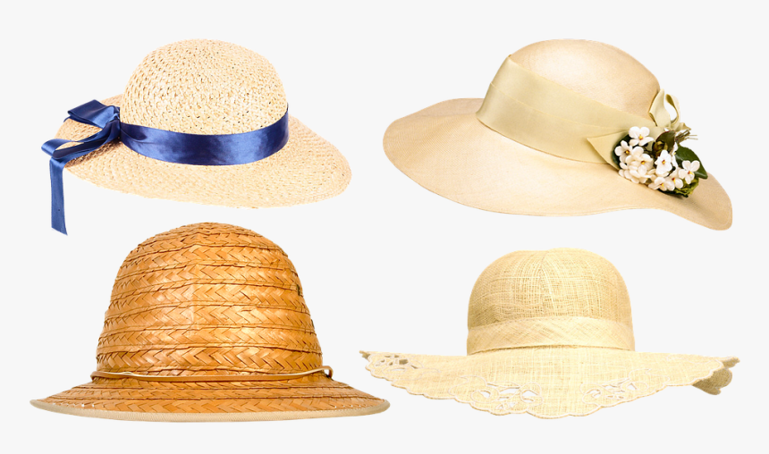 Hat, Women"s Hat, The Woman"s Headdress, Silk Ribbon - Sun Hat, HD Png Download, Free Download