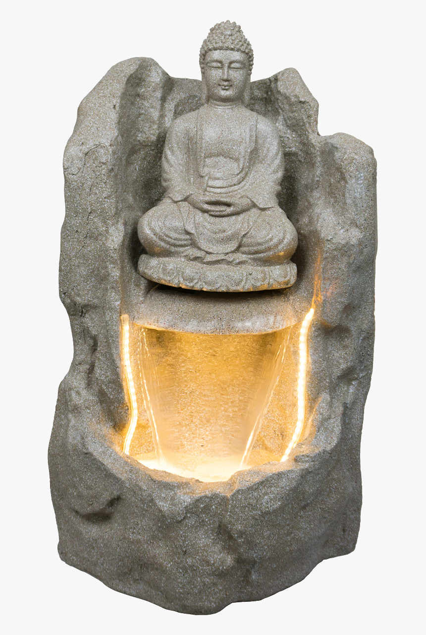 Pahadi Lord Buddha Water Fountain For Home/office/puja - Water Fountain On Table Png, Transparent Png, Free Download
