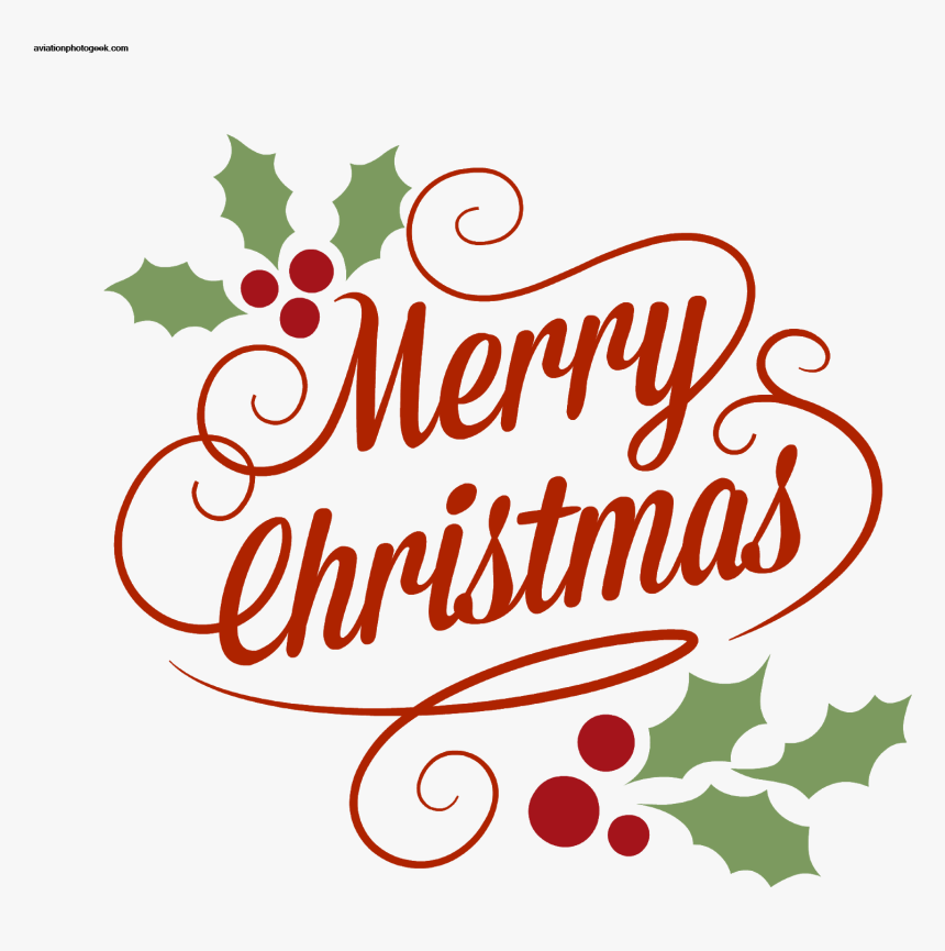 Clip Art Merry Christmas Translation Decor - Calligraphy, HD Png Download, Free Download