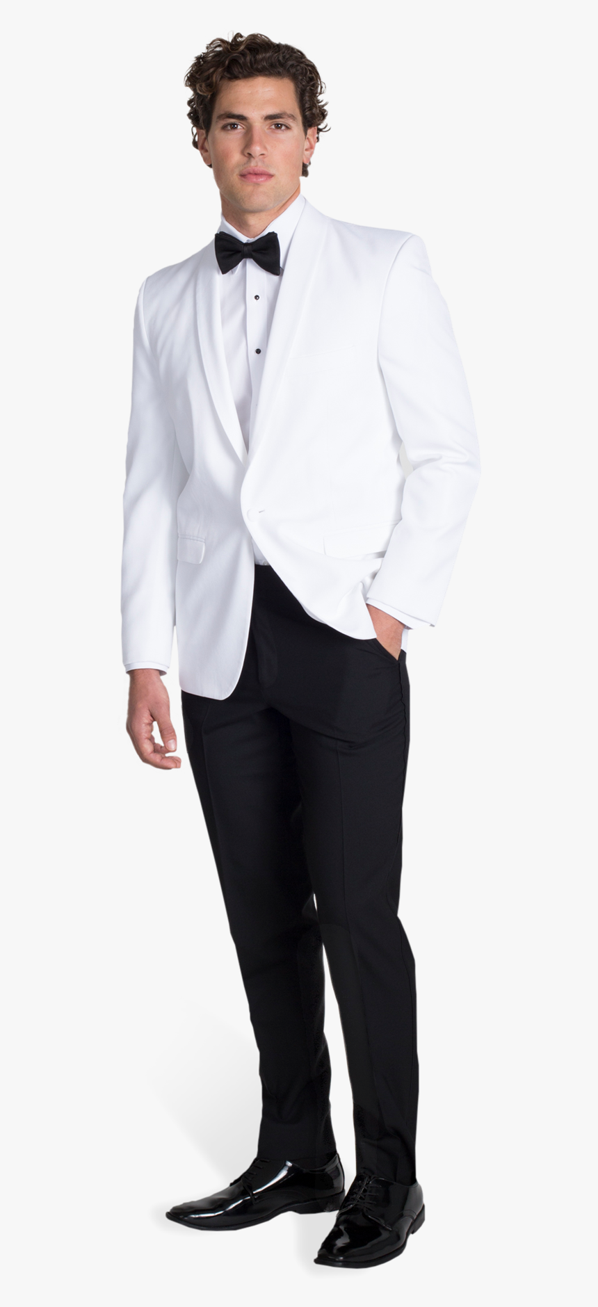 White Tuxedo Dinner Jacket - Tuxedo With White Dinner Jacket, HD Png Download, Free Download