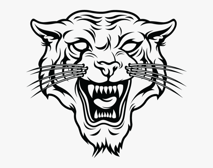 Tiger Vector Graphics Silhouette Cat Image - Tiger Face Silhouette Png, Transparent Png, Free Download