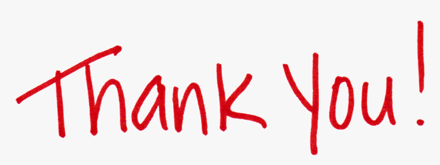 Thank You Red Png, Transparent Png, Free Download