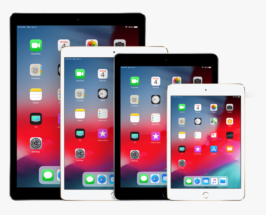 Ipad Family Ios11 2017 960 - Ios 13 Ipad Air 2, HD Png Download, Free Download