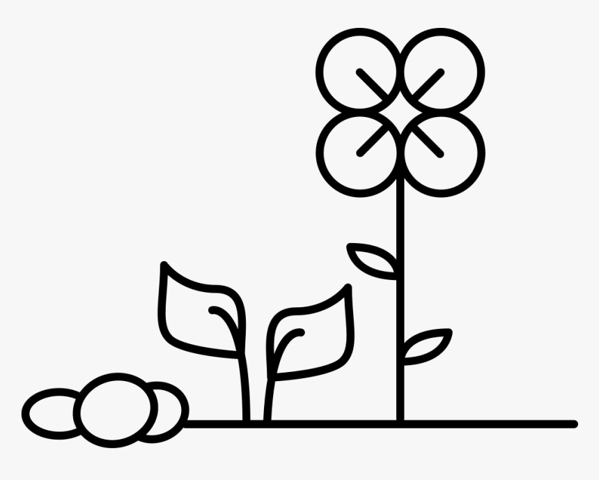 Flowers And Plants On Soil - Plants Flower Icon Png, Transparent Png, Free Download