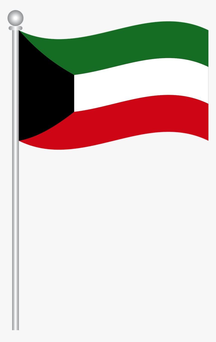 Kuwait Flag Waving Png, Transparent Png, Free Download